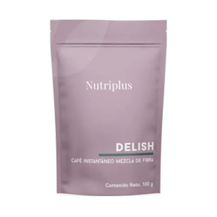 Nutriplus Café Instantáneo Soluble Mezcla de Fibra